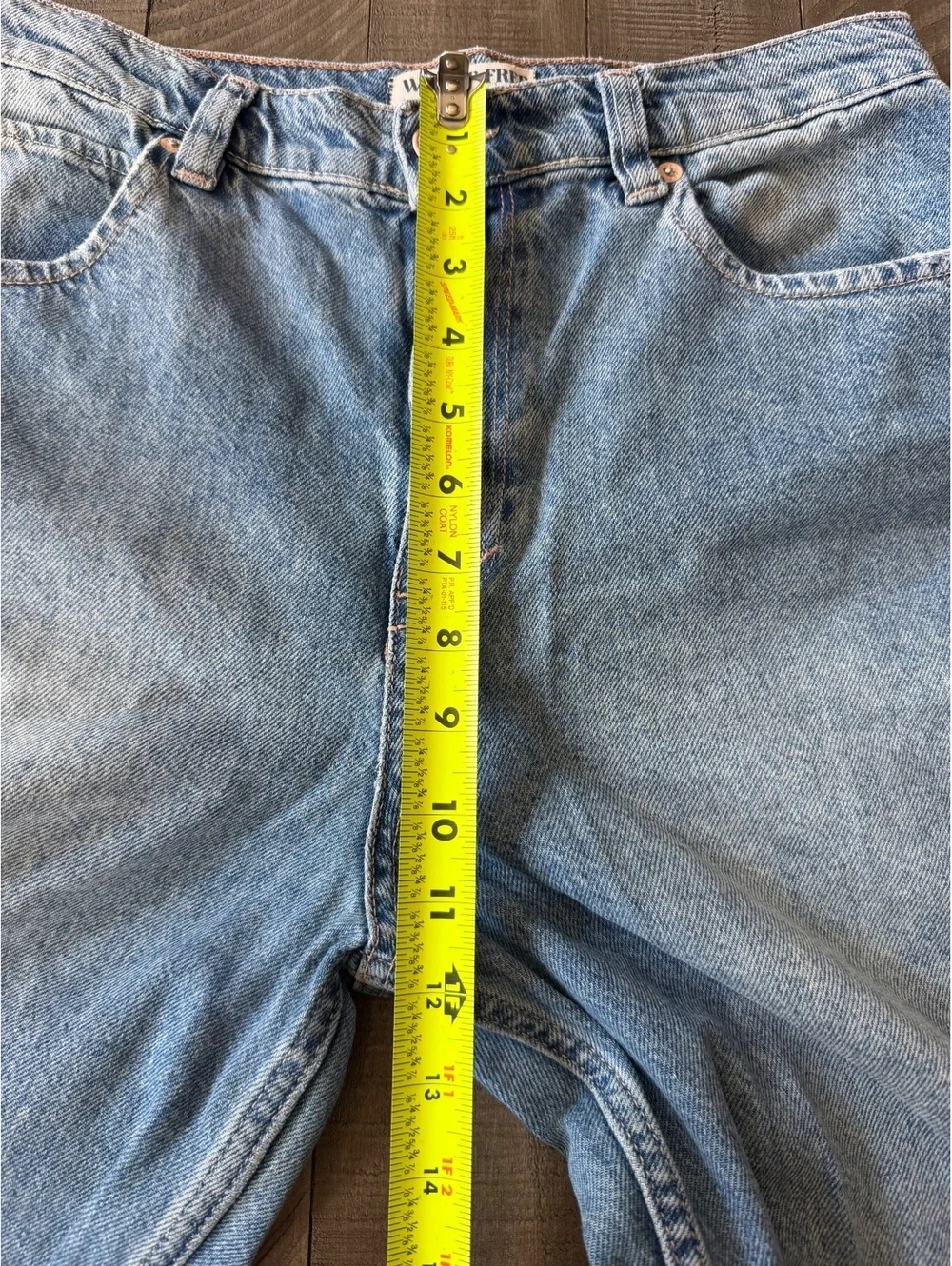 We The Free Tinsely Baggy High Rise Straight Leg Jeans